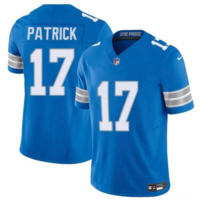Men & Women & Youth Detroit Lions #17 Tim Patrickn Blue 2024 F.U.S.E. Vapor Limited Football Stitched Jersey->detroit lions->NFL Jersey